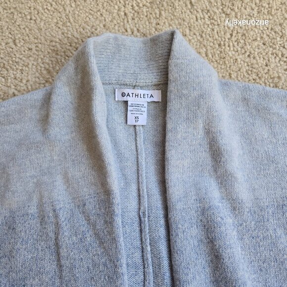 Athleta Spirit Wool Cashmere Ombre Wrap Duster Sweater Cardigan - Picture 13 of 15